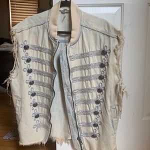 Free People denim vest